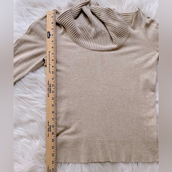 WHBM Cowl Neck Sweater w/ Buttons Up Arm - Picture 10 of 12